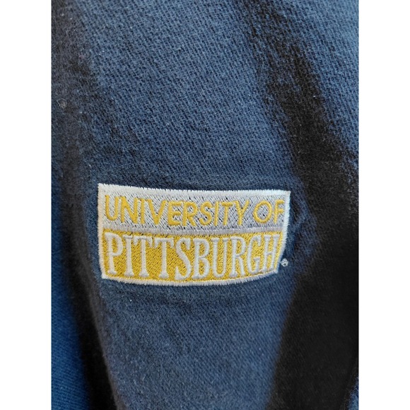 Vintage University of Pittsburgh Panthers Crewneck Sweatshirt Oversized Blue - Picture 3 of 6